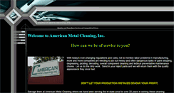 Desktop Screenshot of americanmetalcleaninginc.com